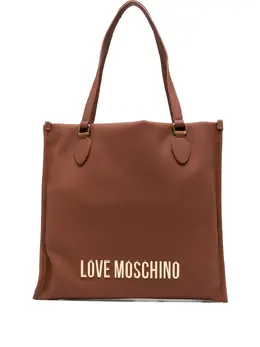 Сумка-шоппер с логотипом Love Moschino, коричневый 31187626 | коричневый