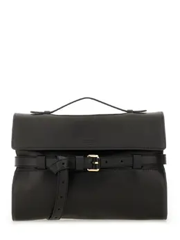 Moschino-Nappa Leather "Tie Me" Clutch-Uomo 52282631815508