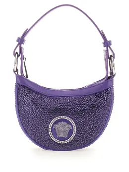 Versace-Mini Hobo Bag With Crystals-Donna 52282939834708