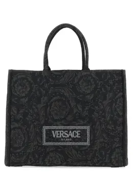 Versace-Large Shopper Bag "Athena Baroque"-Uomo 52283013398868