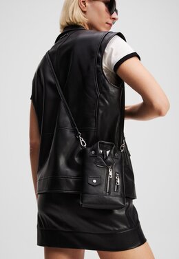 Сумка через плечо IKON CROSSBODY BIKER JACKET - Across body bag Karl Lagerfeld, черный k4851h1nb-q11 | black