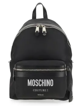 Moschino-Large Backpack With Logo-Uomo 52286867439956