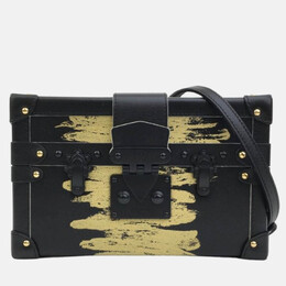 Louis Vuitton Petite Malle Black Monogram Canvas Clutch Bag 1184796