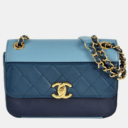 Chanel Single Flap Tricolour Lambskin Shoulder Bag 1188163