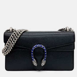 Gucci Black Leather Dionysus Chain Shoulder Bag Small 1187463