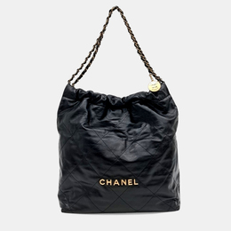 Chanel Black Leather 22 bag 1187482