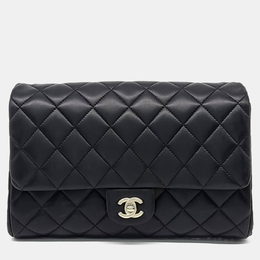Chanel Black Leather Chain Shoulder Bag 1187430