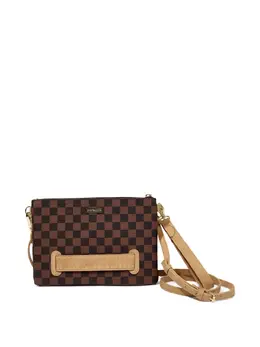 Sprayground Hennyville shark-checkered clutch bag 31034450