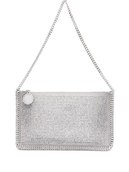 Stella McCartney Falabella Pochette crystal-embellished chain shoulder bag 31171455