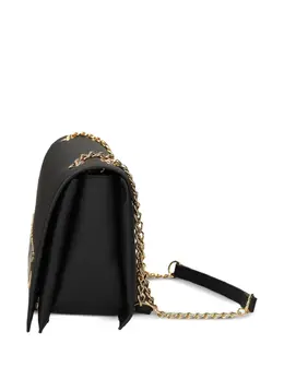 Love Moschino small logo-plaque shoulder bag 31049146