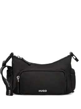 Hugo embossed-logo shoulder bag 31126189