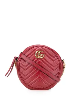 Gucci 2016-2025 Mini GG Marmont Matelasse Leather Round crossbody bag 31439393