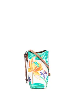 Loewe 2020 Paulas Ibiza Leather Waterlily Gate Pocket crossbody bag 31440130
