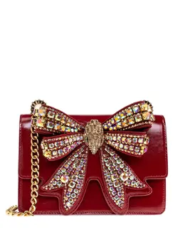 Kurt Geiger London small Shoreditch Bow jewel-embellished satchel bag 31094977