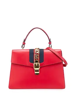 Gucci 2000-2015 Medium Leather Sylvie Top Handle Bag satchel 31452151