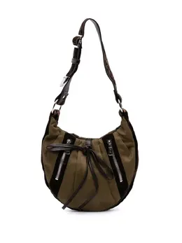 Saint Laurent 2000-2012 Canvas and Velvet Rive Gauche Pleated hobo bag 31439031