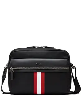 Bally Tharek ribbon-detail canvas messenger bag 30994369