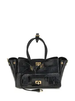Balenciaga crocodile-effect top-handle shoulder bag 31218714