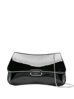 Emporio Armani patent-leather flap bag 31260530
