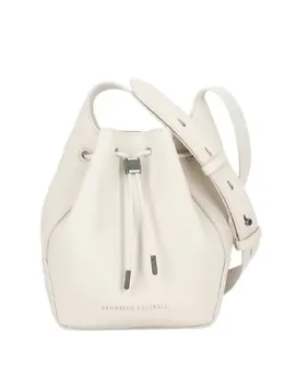 Brunello Cucinelli Mellow drawstring bucket bag 31339923