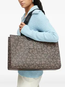 Tous bear-print top-handle tote bag 30806332