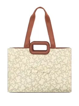 Tous bear-print top-handle tote bag 30807308
