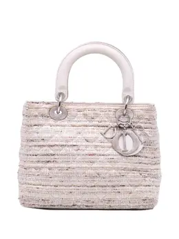 Christian Dior 2010 Medium Tweed Cannage Lady Dior satchel 31440059