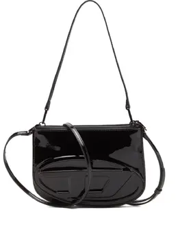 Diesel patent-leather logo shoulder bag 29552452