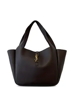Saint Laurent logo-plaque leather shoulder bag 31303570