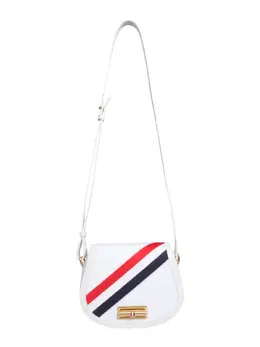 Thom Browne-Canvas Saddle Shoulder Bag-Donna 52287478530388