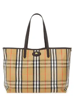Burberry-Medium "Tote Highlands" Shoulder Bag-Donna 52287518179668