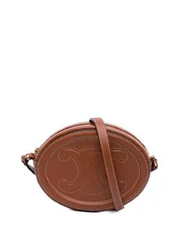 Celine 2021 Small Calfskin Cuir Triomphe Oval crossbody bag 31435403