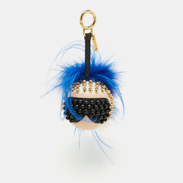 Fendi Tri Color Fur and Leather Karlito Bag Charm 1190473