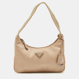 Prada Beige Nylon Re-Edition 2000 Shoulder Bag 1189147
