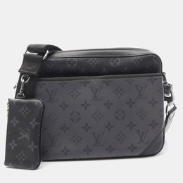 Louis Vuitton Trio Monogram Eclipse Black Grey Coated Canvas Shoulder Bag 1188906