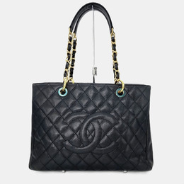 Chanel Grand GST Black Caviar Skin Tote Bag 1188833