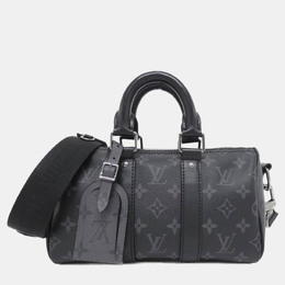 Louis Vuitton Keepall Bandouliere 25 Monogram Eclipse Reverse Boston Bag 1188849
