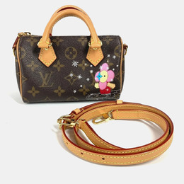 Louis Vuitton Vivienne Nano Speedy Monogram Brown Coated Canvas Shoulder Bag 1188937