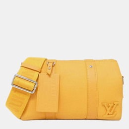 Louis Vuitton City Keepall LV Aerogram Saffron Leather Boston Bag 1188914