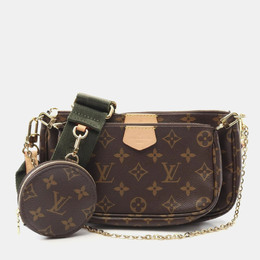 Louis Vuitton Multi Pochette Accessoires Brown Khaki Monogram Coated Canvas Shoulder Bag 1188873
