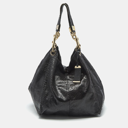 Jimmy Choo Black Python Lola Hobo 1187111