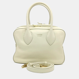 Salvatore Ferragamo White Leather tote and shoulder bag 1178903