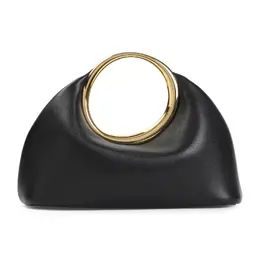 Jacquemus-Le Petit Calino Bag In Black Leather-Donna 52292039377236