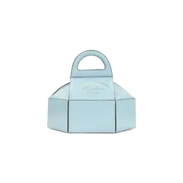 Moschino-Light Blue Leather Cake Bag-Donna 52292090003796