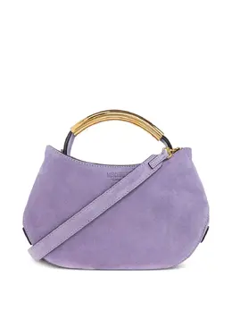 Moschino Handle-Me curved suede tote bag 31070735