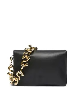 Sportmax chain-embellished leather shoulder bag 31087840