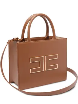 Elisabetta Franchi mini 24/7 logo-plaque top-handle tote bag 31308689