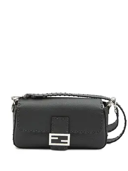 Fendi Baguette macro-stitch messenger bag 31352610