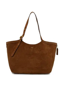 Coach buckle-fastening suede tote bag 31130336