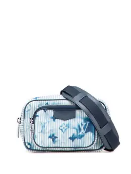 Louis Vuitton 2021-2025 Monogram Denim Watercolor Hickory Stripes Outdoor Pouch crossbody bag 31454961